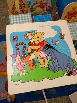 Vintage Winnie the Pooh Disney table