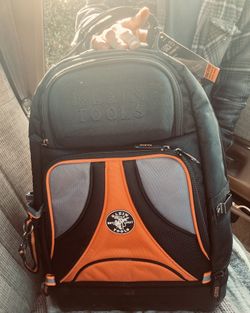 Black/Orange/Gray  Nylon Klein Tools  Backpack