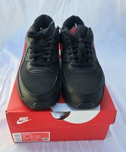 Nike Air Max 90 Men's Shoes in Black/Tough Red Men's 11