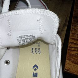 All White Low Top Converse Unisex