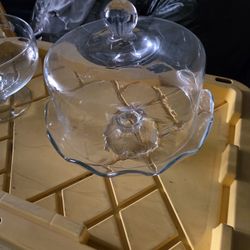 Cake Tray And Punch Bowl