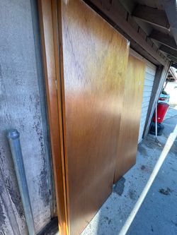 4 Wood Slider Closest Doors with Hardware