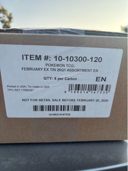 Pokemon: Mega Charizard X and Y tin sealed case