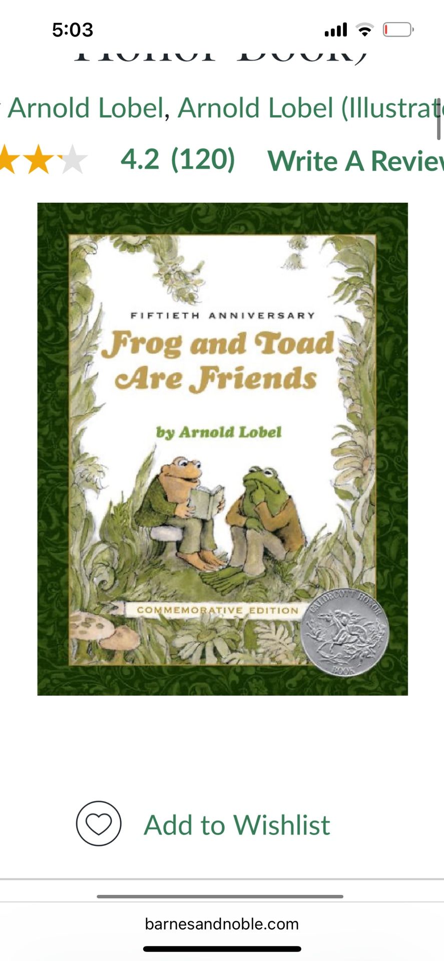 Frog And toad Are Friends Book