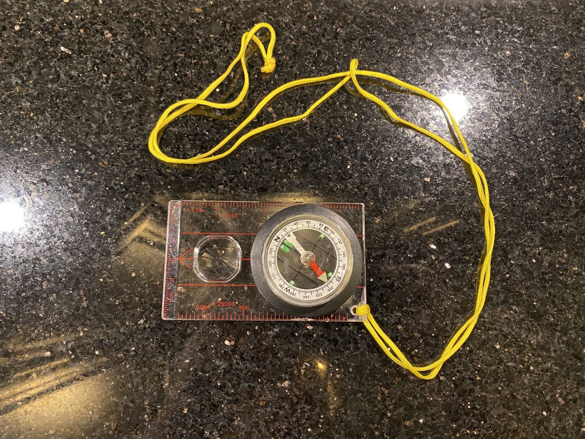 Coleman Map Compass with Magnifying Glass 4x2.5” for Map Reading Hiking Camping