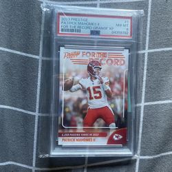 Patrick Mahomes Record /50 PSA