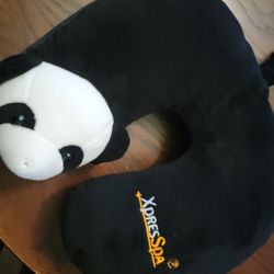 Panda Travel Pillow, Child Size. 13 Inches W x 12 Inches H