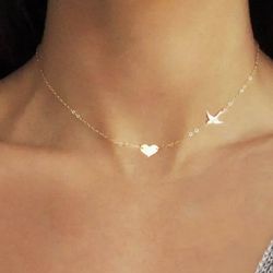 Love Dive Silver Necklace