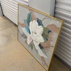 Handpainted acrylic magnolia Painting
