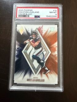 Colston Loveland colorblast card PSA graded 8