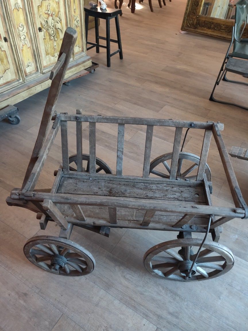 Antique Amish Country Goat Wagon 44"L24"W28"H