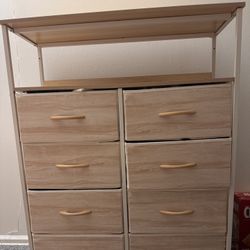 Bedroom Dresser with 8 Tier Drawers 