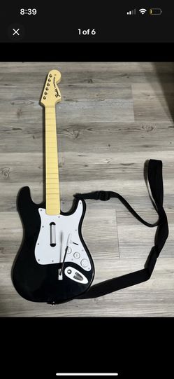 Playstation 3 Rock Band Stratocaster Guitar Hero RB2 W Strap No Dongle HARMONIX