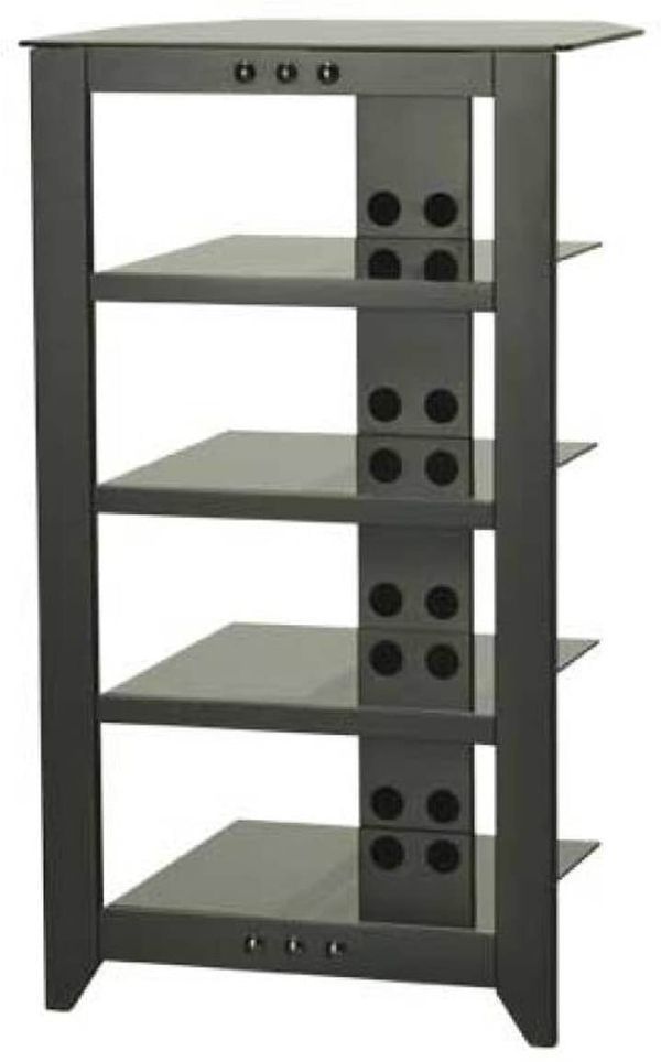 Sanus - Natural Foundations A/V Series 5-Shelf System - Black IN LIKE NEW CONDITION...RETAILS AT 349 PLUS TAX...PRICE 150 ..A DEAL