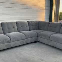 2 PIECE FABRIC SECTIONAL 