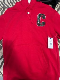 Champion holiday plaid hoodie medium