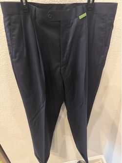 Tassels Men's Dress Pants - Navy Pleated Front size 38