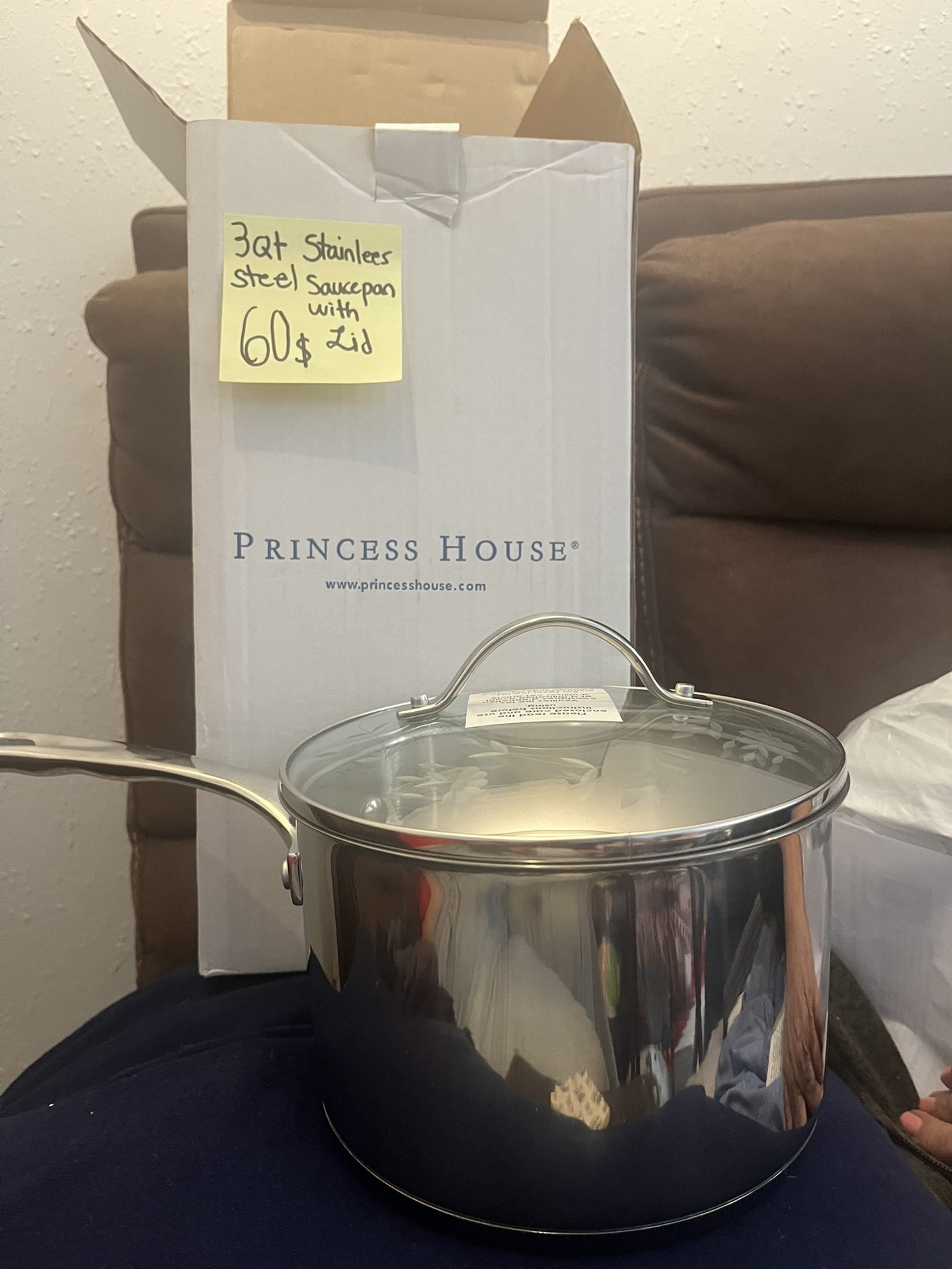 Princess House Stainless Steel Saucepan
