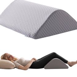 soporte de elevación de piernas para posición de sueño, alivia el dolor de espalda baja y cadera, mejora la circulación en los tobillos, piernas, almo