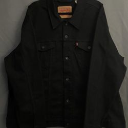 Levi’s Men’s Black Denim Trucker Jacket - Size 3XL 