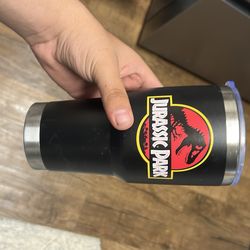 Jurassic park tumblers water bottle