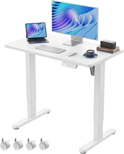 White Electric Standing Desk 35x20