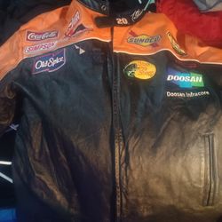 Wilson's Leather Jacket  Genuine Joe Gibbs /Tony Stewart 