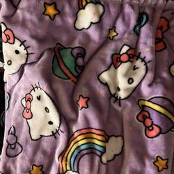 Hello Kitty Purple Blanket