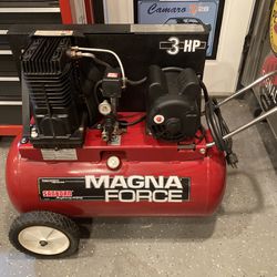 Air Compressor Sanborn 3HP 20 gallon Very Quite Super Clean Condition with New 50ft Hose 