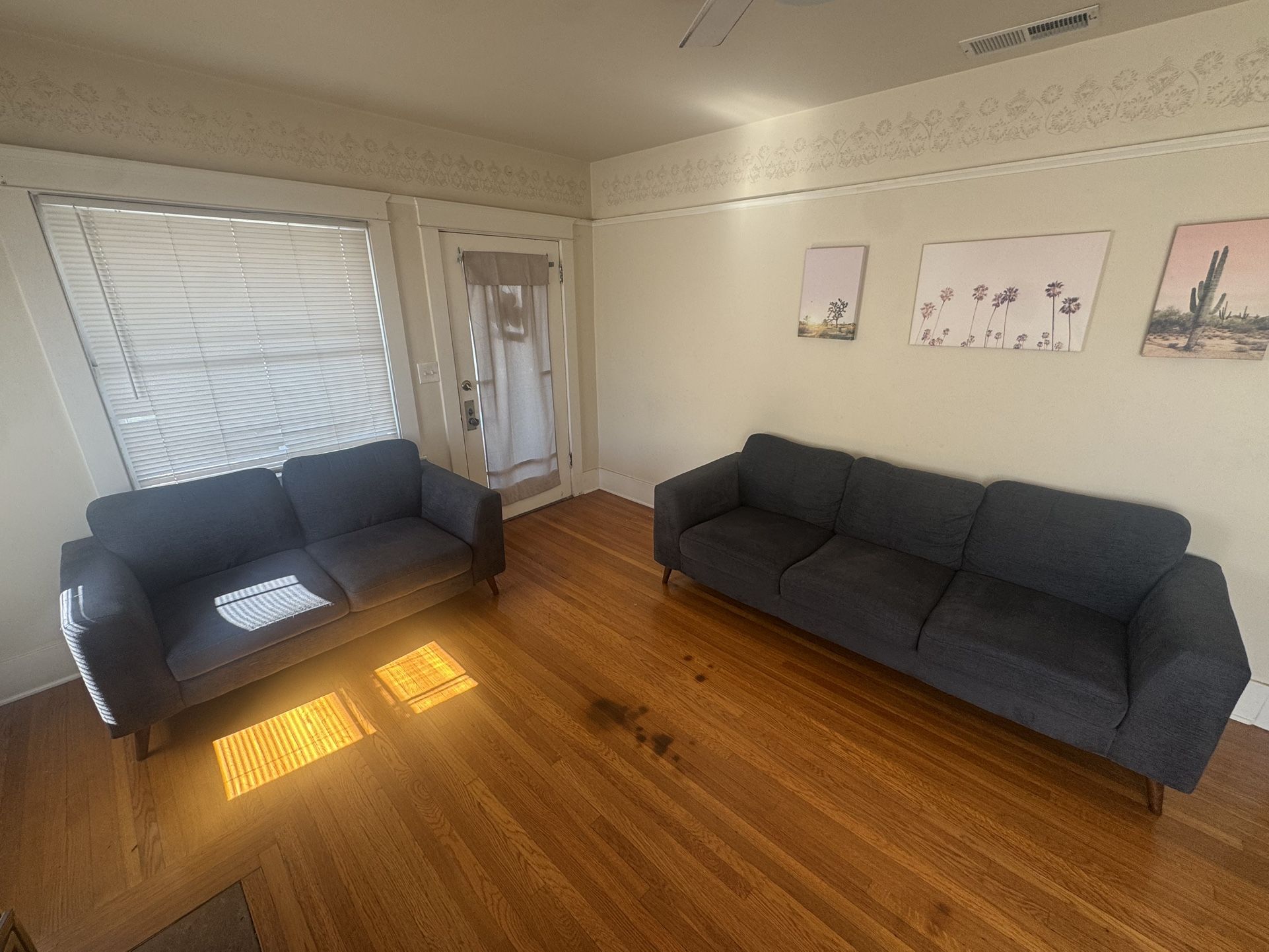 Living Spaces Couch and Loveseat