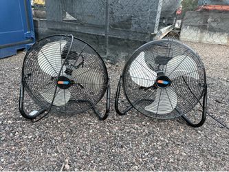 2 Climate Keeper 18-inch High Velocity Floor Shop Fan Fans
