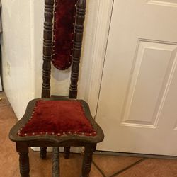 Antique Vintage 1900's Jacobean Spanish Hall Prayer Chair Gothic Revival
