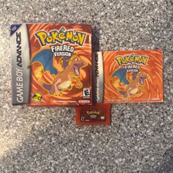 Pokemon Fire Red (with Game Box) (authentic)