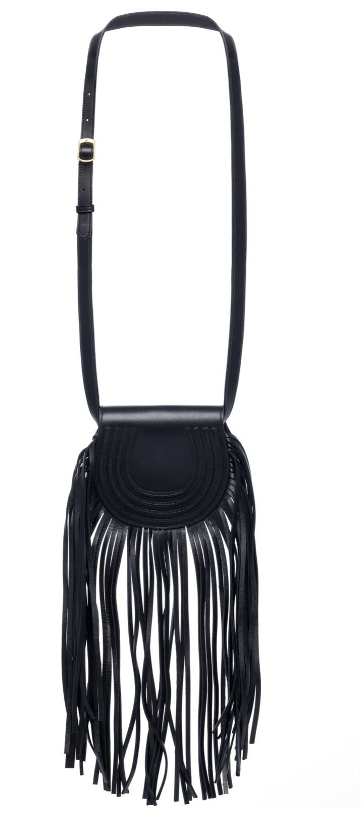Noir Fringe Bohemian Shoulder Bag