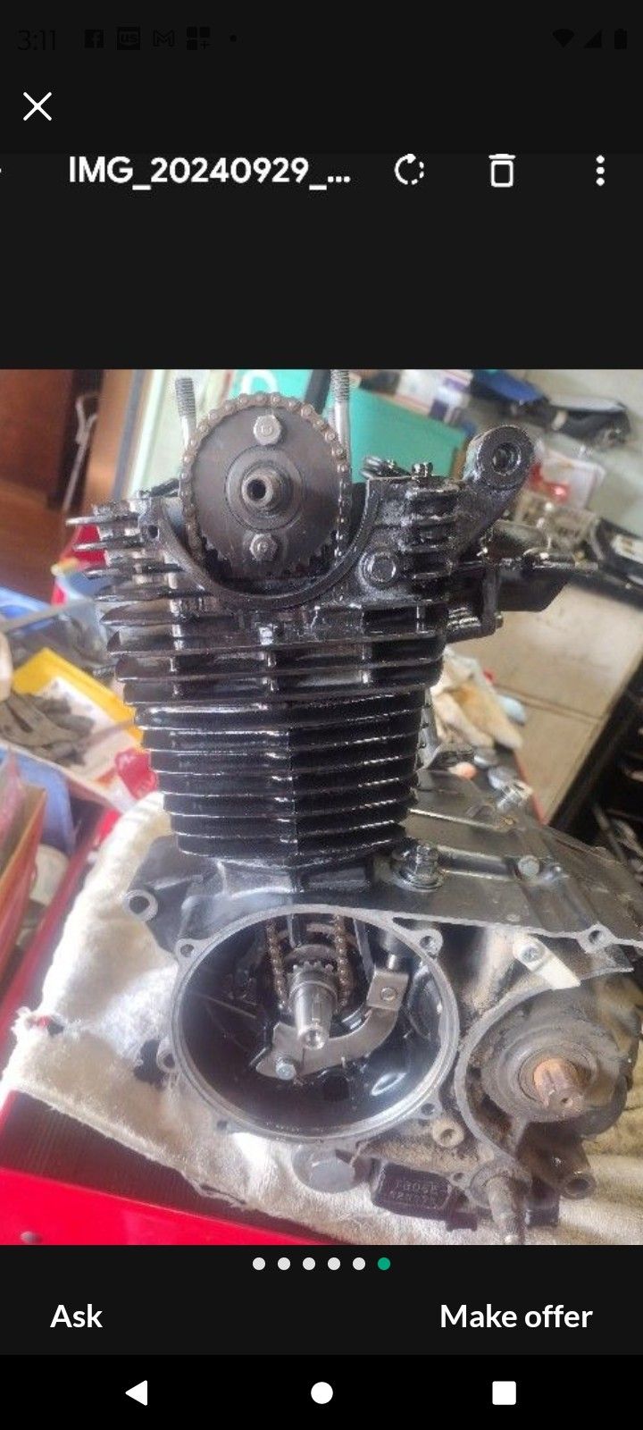 HONDA ATC 185 CC REBUILT MOTOR OO HOURS ALL NEW PARTS WITH HIGH COMPRESSION PISTON
