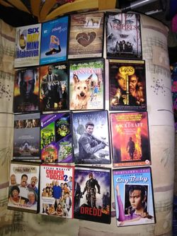 16 Dvds have to go. $2 per DVD or 20 for all of them.