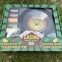 Brybelly Casino Night 4-in-1 Complete Game Set