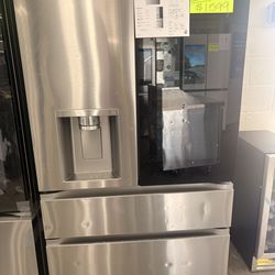 Lg insta view refrigerator with middle compartment