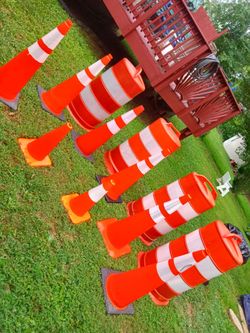 Construction cones I have all of the four big one rubber bottoms