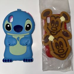 Disney Soft Case for i Phone XR Stitch/Mickey Cute 3D Cartoon Fit iPhone XR 10 