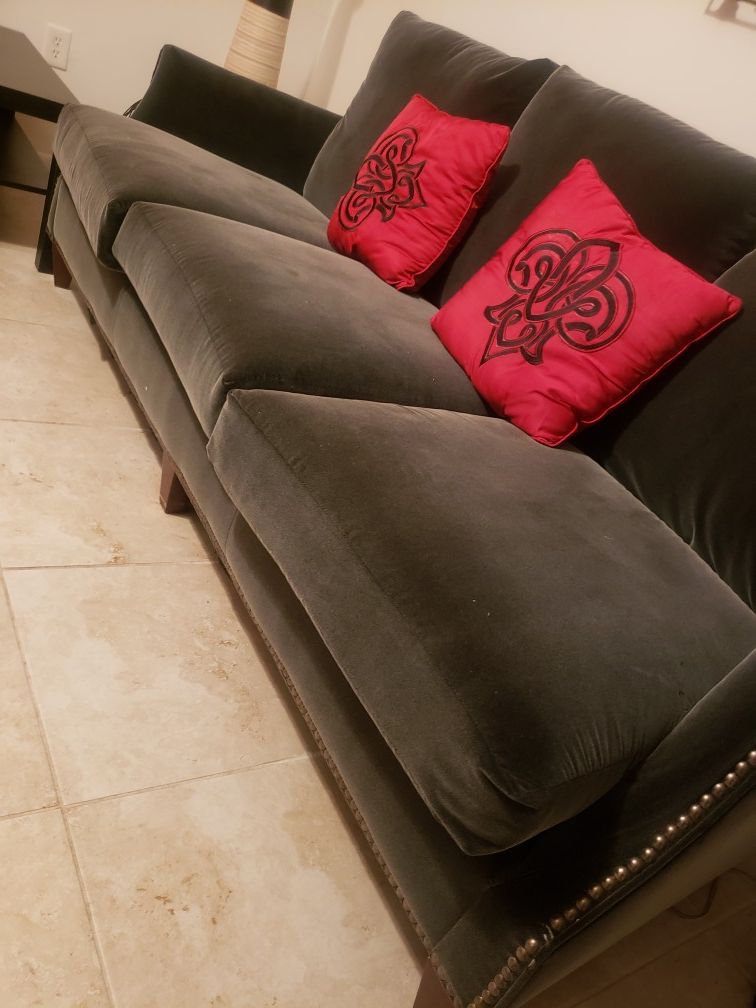 Velvet couch