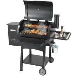 53-Inch Portable Charcoal Grill, Propane Gas Grill with Cover and Cart, Heavy Duty Iron Grill, Mini Tabletop Smoker for Outdoor Cooking, BBQs, Camping