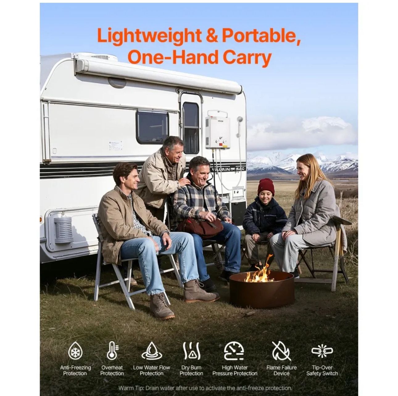 VEVOR Manual RV Awning Complete Kit, 14'