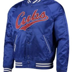 POLO RALPH LAUREN X MLB CHICAGO CUBS SATIN JACKET MEN SIZE XL