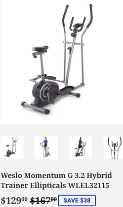 Weslo Momentum G 3.2 Hybrid Trainer Ellipticals WLEL32115 for Sale