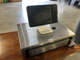 Stainless Cash Register With Square Stand