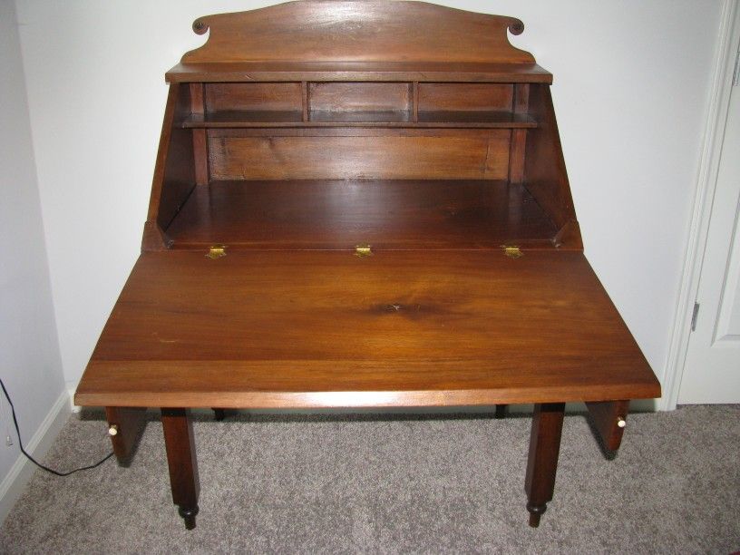 Cherry Slant Front Desk 19th Century