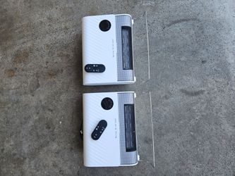 Wall hanging fan heater
