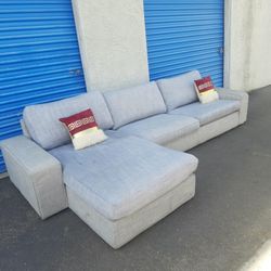 Sectional Couch Gray ,2 Pieces 