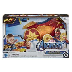 NERF Avengers Captain Marvel photon Blast Dart Shooter (brand New)